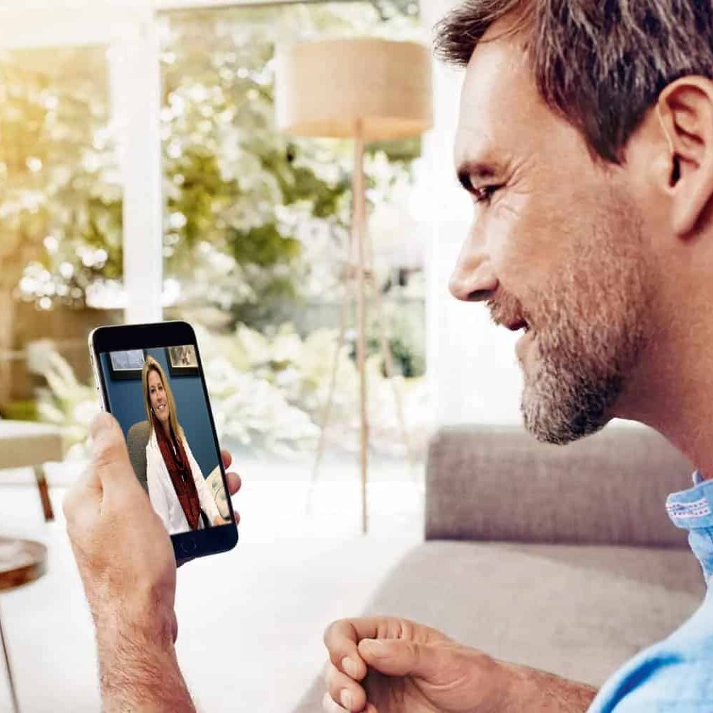 Kristen providing telecare